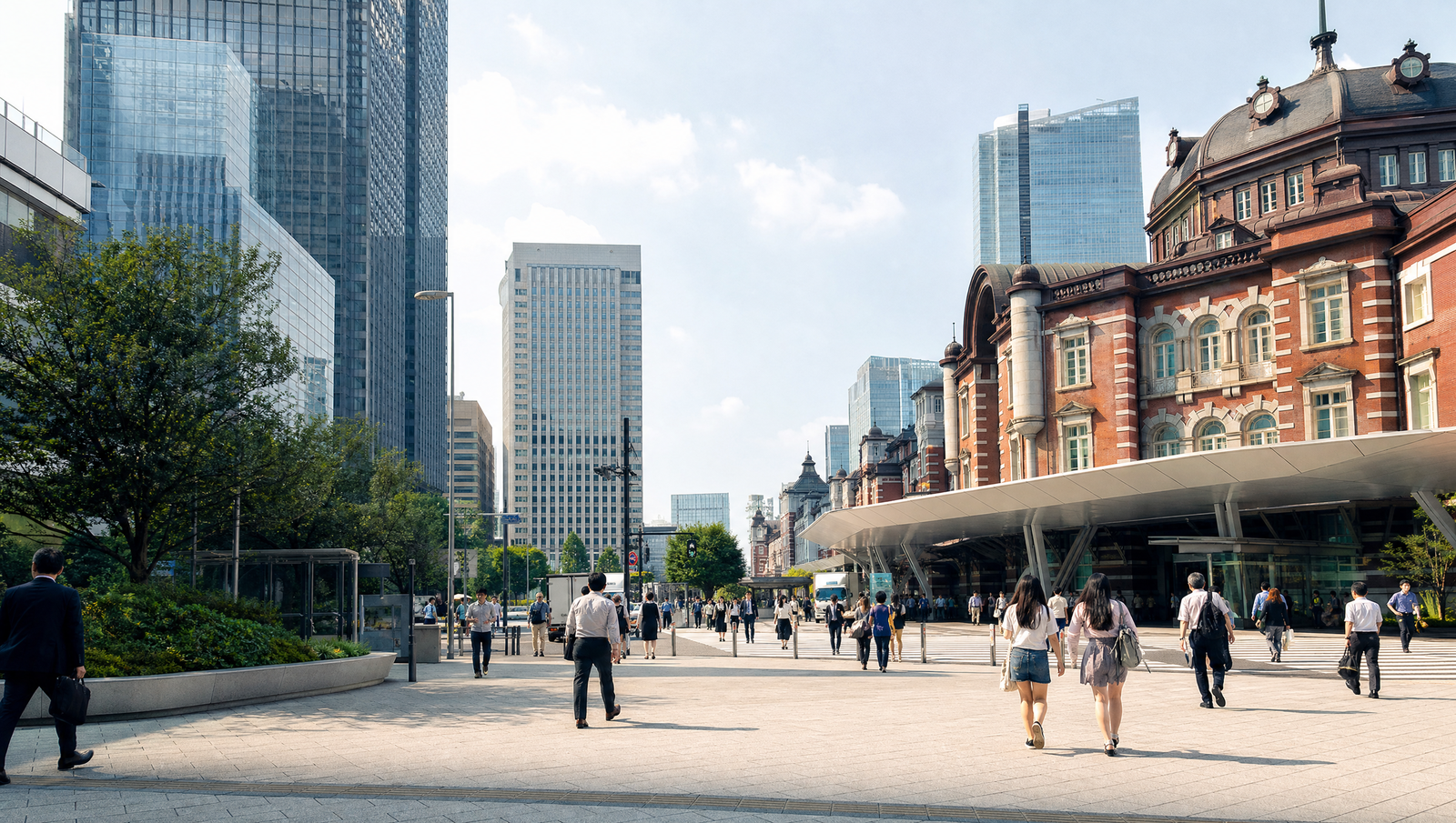 大阪の街並みと通いやすいエリアのイメージ